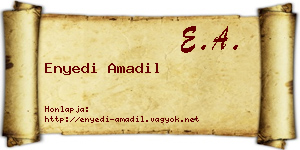 Enyedi Amadil névjegykártya
